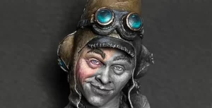 Featured image for Minichix Studio article on checking contrast in miniature painting - featuring JMD Pilot