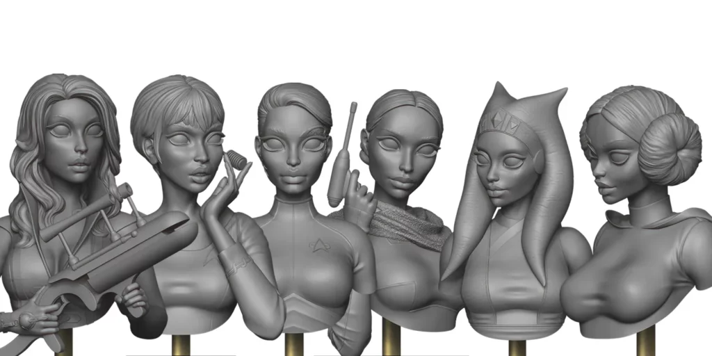 minichixstudio new release main photo sci-fi princesses