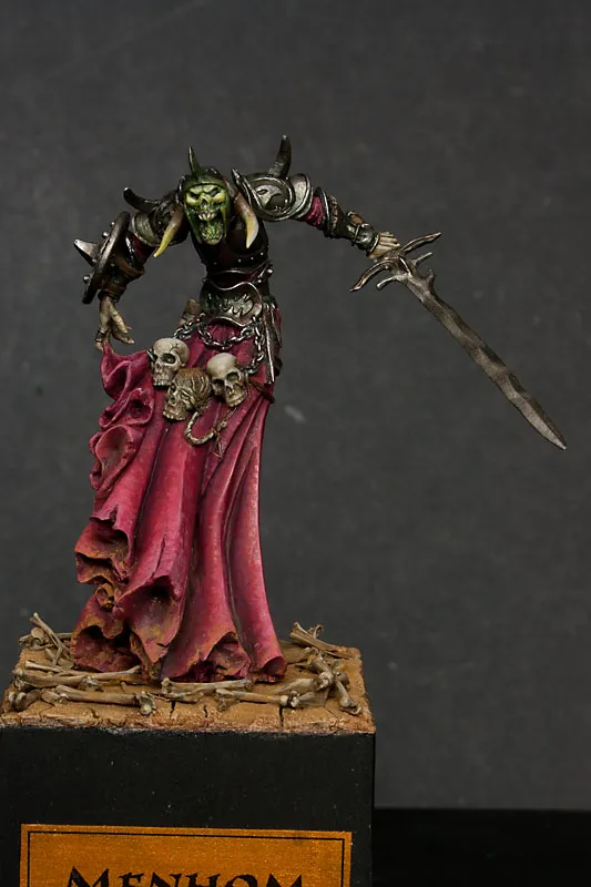 Menhom by Andrea Miniatures painted by Marta Slusarska before adding blood - technical tutorial by Minichix Studio