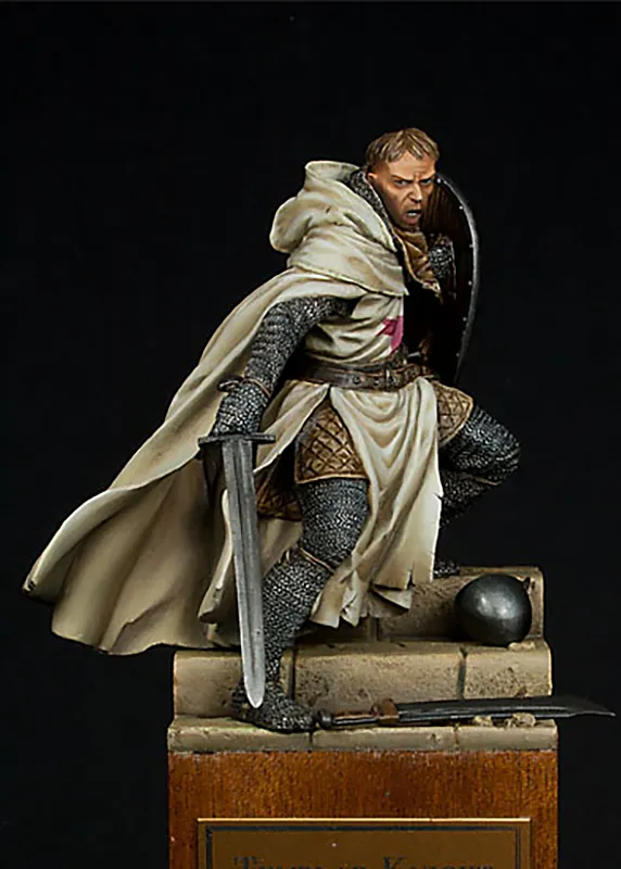 Templar Knight by Pegaso painted by Marta Slusarska without the blood - technical tutorial by Minichix Studio.