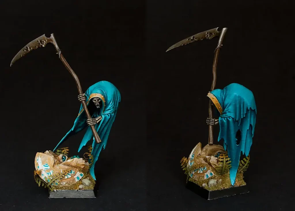 Cairn Wraith from Games Workshop - using display base elements for mounting miniatures - beginner tutorial by Minichix Studio