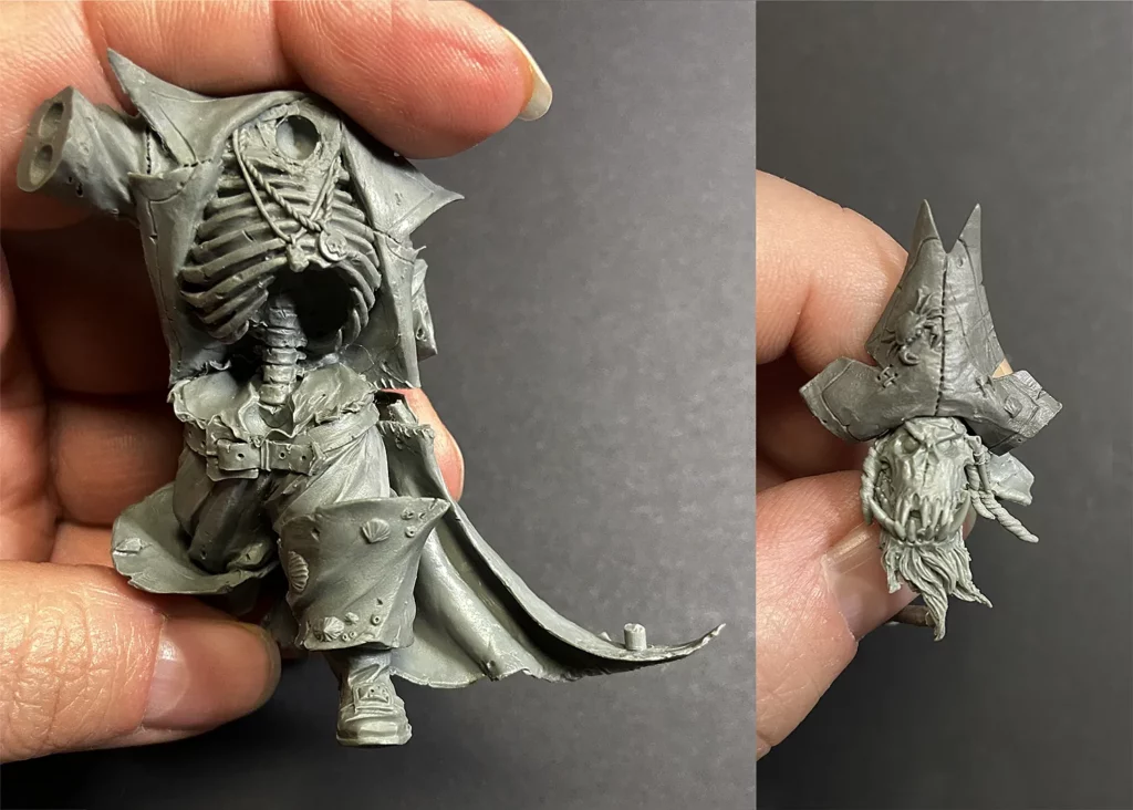 Details of Kaptain Albrork by Big Child Creative - step-by-step miniature painting tutorial by Minichix Studio.