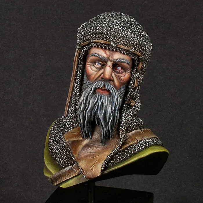 Weathered leather elements on JMD Veteran - realistic leather painting tutorial by Minichix Studio