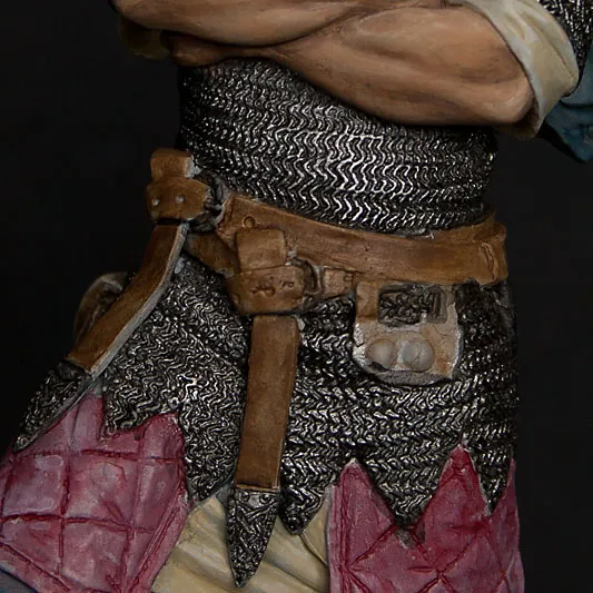 Painting leather belts on Viking Chief - realistic leather painting tutorial by Minichix Studio