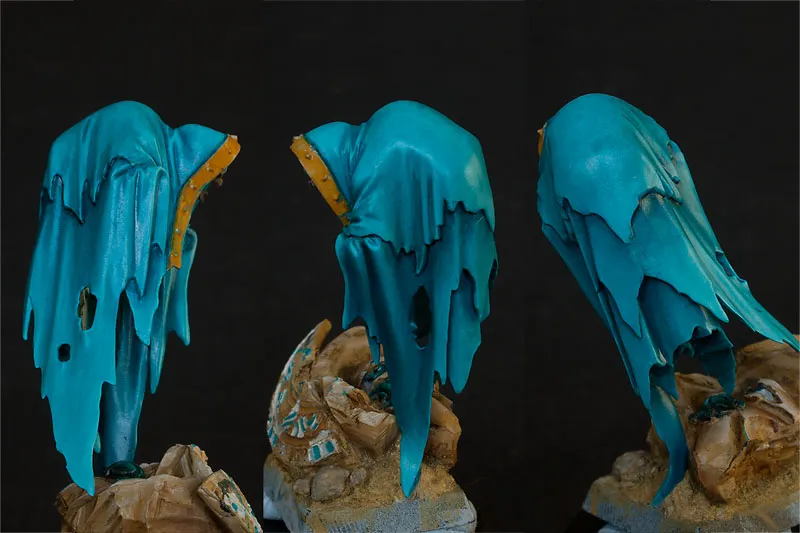 GW Cairn Wraith before fabric texture was applied - miniature painting texture tutorial by Minichix Studio