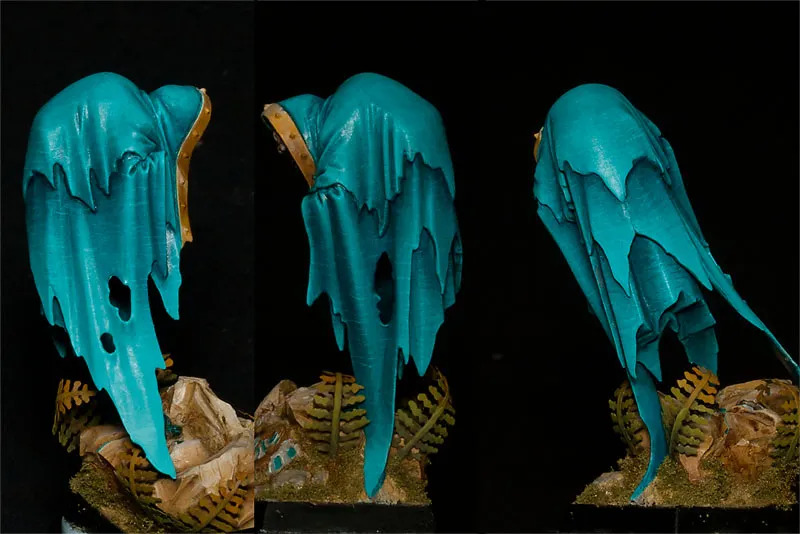 GW Cairn Wraith - work in progress photo - miniature painting texture tutorial by Minichix Studio